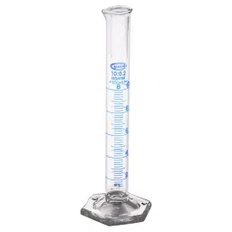 Glassco GC-138.522.01A Measuring Cylinder with Hexagonal Base Class B 10 ml (Pack of 2 Pcs)-11