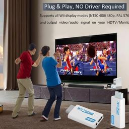 MICROWARE Wii to HDMI Converter Output Video Audio Adapter, with 3.5mm Audio Video Output Supports All Wii Display Modes, Best Compatibility and Stability for N Switch (Wii to HDMI) image 2