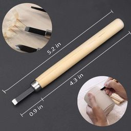 hikin supermarket 12pcs Professional Wood Carving Chisel Set, Carbon Steel Woodworking Tools, Chisel Kits for Beginners & Kids image 2