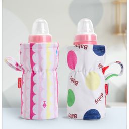 Babyhug Feeding Bottle Cover Polka Print  Pack of 2 Multicolour - Fits Upto 330 ml Each-11
