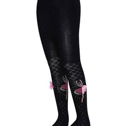 SYGA Girls Tights Ballet Dance Socks Cotton Pantyhose Leggings Solid Knitted Stockings Socks (Large)Black-picture-17