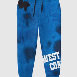 Bonkids Tie & Dye West Coast Printed Joggers - Royal Blue-image-78