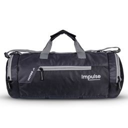 Vector X Impluse Gym Bag Polyester With Mesh Side Pocket (Grey)-image-78