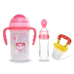 Chinmay Kids Soft Straw Feeding Sipper Anti Spill for Kids With Fruit Feeder And Soother - Made of Food-Grade Material, 100% free of BPA  (Pink-Pink-Yellow)-image-95