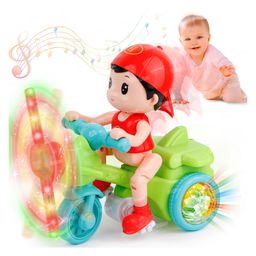 Fiddlerz Stunt Tricycle Joker Bump and Go Toy with 4D Lights, Dancing Toy, Battery Operated Toy for Boys Girls-17