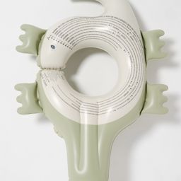 SUNNYLiFE Kids Pool Ring Cookie the Croc Khaki-10