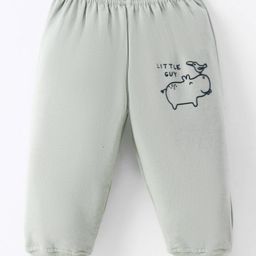 Tango Looper Knit Full Length Lounge Pant Animal Print - Light Grey-image-15