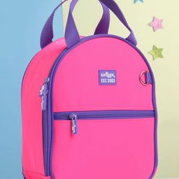 Smiggle Arc Shaped Lunchbox Bag With 5.7 L Capacity - Neon Pink-picture-24