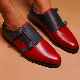 dmodot Men Leather Formal Monk Shoes-picture-18