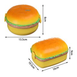 FunBlast Burger Shape Lunch Box Combo Set - Multicolor image 3