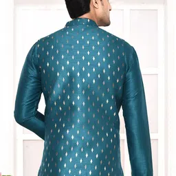 MAAHI FABS Printed Brocade Nehru Jacket image 4