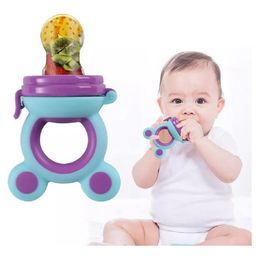 Joy Buzz Baby Food Feeder Nibbler & Rattle Teether Combo - Multicolor image 4