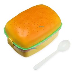 FunBlast Burger Shape Lunch Box Combo Set - Multicolor image 5