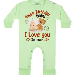 Arvesa Happy Birthday Nanu Printed Bodysuit-picture-31
