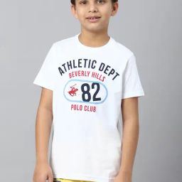 Beverly Hills Polo Club Kids White Graphic Print T-Shirt-picture-10