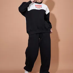 Nun Color-Blocked Sweatshirt With Trousers Co-Ords-picture-37