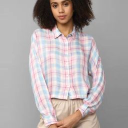 Allen Solly Multicolored Chequered Shirt-image-7