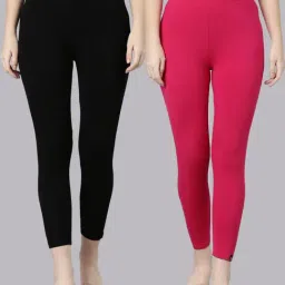 TWIN BIRDS Women Pack Of 2 High Ankle Leggings-picture-24