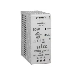 Selec 48 V 60 W 35 mm DIN Rail Power Supply, RPS60-48-CU-picture-25