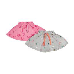 Mothercare Kids Pink with Grey Printed Skirt (Pack Of 2)-image-67