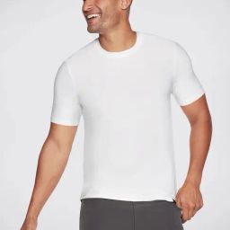 Skechers White Regular Fit Sports T-Shirt-image-85