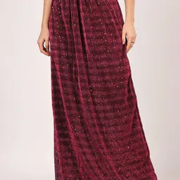 Lola Dola Embellished Straight Maxi Skirt-picture-0