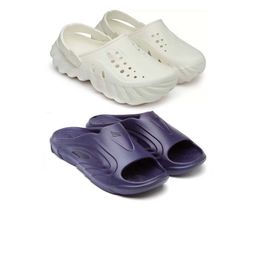 BERSACHE Pack Of 2 Men Self Design Clogs-picture-36