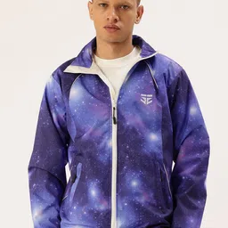 FIFTY TWO Graphic Printed Hooded Rain Jacket-image-7
