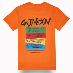 Gini and Jony Boys Typography Printed Applique T-shirt-image-92