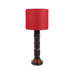 Tucasa NTU-169 B-22 Table Lamp with Wood Base (Red)-38
