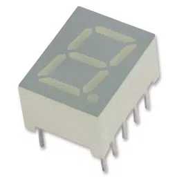 KINGBRIGHT Display, LED, 0.39", Red, Cathode, SC39-11EWA (Pack of 5)-71