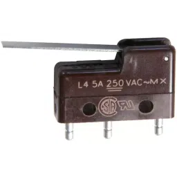 Honeywell Microswitch Straight Lever Spdt 5A 250V, 311SM2-H58-12