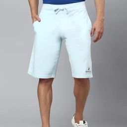 Beverly Hills Polo Club Sky Blue Regular Fit Cotton Shorts-picture-28