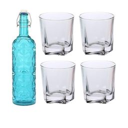 SOMIL Blue Glass Airtight Can Bottle-image-59