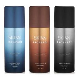 Skinn by Titan Deodorant Escapade Range Deodorant Spray for Him - Pack of 3-image-2
