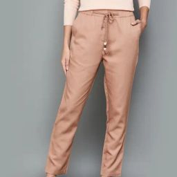 Code by Lifestyle Beige Regular Fit Pants-image-36