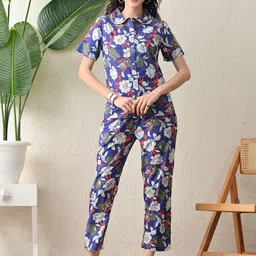 GLITO Printed Pure Cotton Shirt With Trousers Co-Ords-image-56