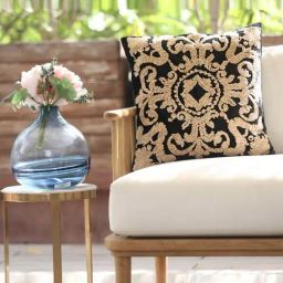 ICRAFT Black Velvet Saumya Cushion Cover-image-99
