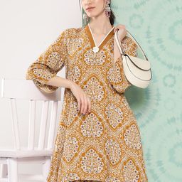 Nayam By Lakshita Women Printed Tunic with Trousers-picture-3