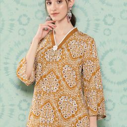 Nayam By Lakshita Women Printed Tunic with Trousers image 2