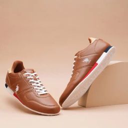 U.S. Polo Assn. Men's Retro Brown Casual Sneakers-image-10