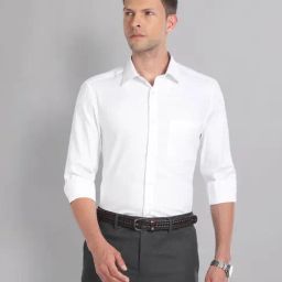 AD by Arvind White Cotton Regular Fit Shirt-picture-49