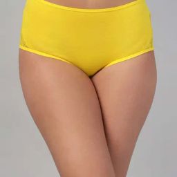 Clovia Yellow Cotton Regular Fit Panties-image-26