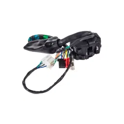 Uno Minda Sw-0685Bp Handle Bar Switch- Left Side -Self Start - 7,6,3 Pin White - Male Couplers With Rubber Boot + 5 Pin White Female Coupler, 2 Short Wire Bullets For-Honda-Unicorn Cb/ Hornet 160R-3