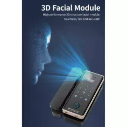 Denler Smart Digital Door Lock with 3D Face Recognition, Fingerprint Lock & Pin Code Access, DFS04 image 2
