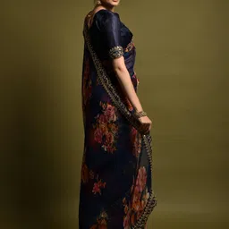 CaniBani Pure Chiffon Saree-21