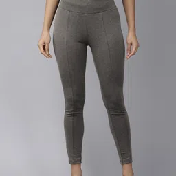 Van Heusen Woman Women Striped Slim Fit High-Rise Pleated Trousers-image-33