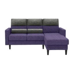 Godrej Interio Highrolla Purple Pinewood 2 Seater Sofa with Chaise-picture-35