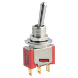 ALCOSWITCH - TE CONNECTIVITY Toggle Switch, Spdt, 3A, 120Vac, Panel, TMS6T1B1M1QE-23