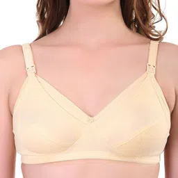 Liigne Pack Of 3 Full Coverage Non Padded Non-Wired Back Closure Maternity Bra image 3